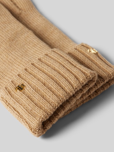 Peek & Cloppenburg Lauren Ralph LaurenHandschuhe Mit Label-Detail Und Woll-Anteil In Camel