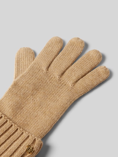 Peek & Cloppenburg Lauren Ralph LaurenHandschuhe Mit Label-Detail Und Woll-Anteil In Camel
