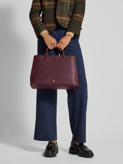 Peek & Cloppenburg Lauren Ralph LaurenHandtasche mit Label-Detail Modell 'HANNA' in dunkelrot