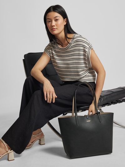 Peek & Cloppenburg Lauren Ralph LaurenHandtasche mit Label-Print Modell 'RVRSBLE' in black