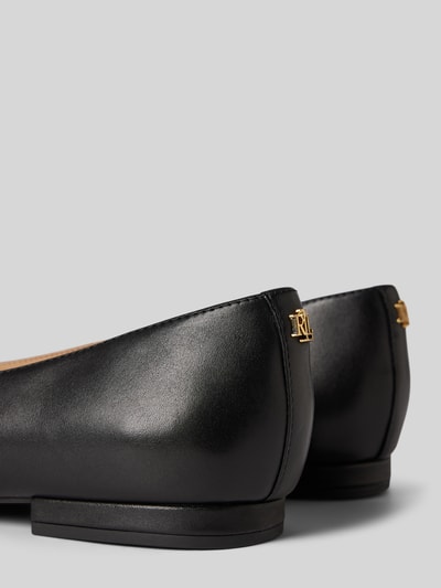 Peek & Cloppenburg Lauren Ralph LaurenLederballerinas Mit Blockabsatz Modell 'LONDYN' In Black