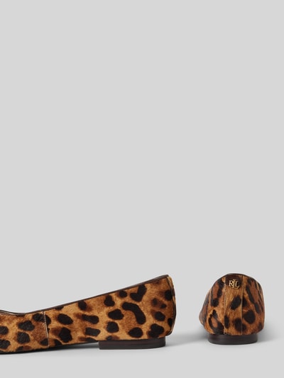 Peek & Cloppenburg Lauren Ralph LaurenLederballerinas Mit Strukturierter Sohle Modell 'LONDYN' In Beige