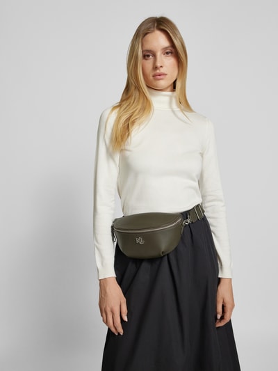 Peek & Cloppenburg Lauren Ralph LaurenLederbauchtasche mit Label-Applikation Modell 'MARCY' in oliv