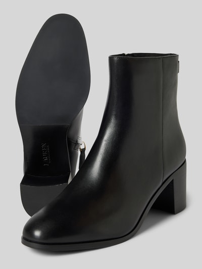 Peek & Cloppenburg Lauren Ralph LaurenLederboots Mit Blockabsatz Modell 'CASSIE' In Black