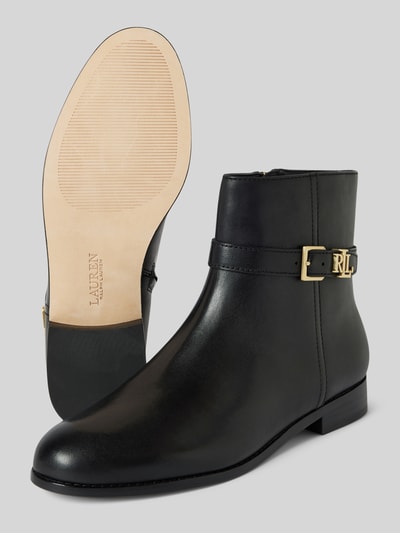 Peek & Cloppenburg Lauren Ralph LaurenLederboots Mit Label-Applikation Modell 'BROOKE' In Black
