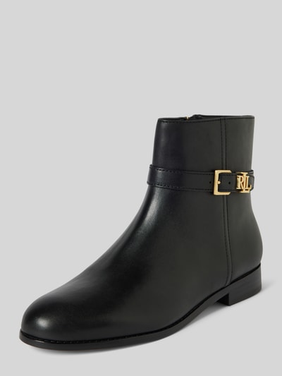 Peek & Cloppenburg Lauren Ralph LaurenLederboots mit Label-Applikation Modell 'BROOKE' in black