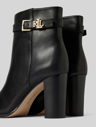 Peek & Cloppenburg Lauren Ralph LaurenLederboots Mit Label-Applikation Modell 'BAILEY' In Black