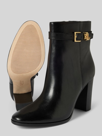 Peek & Cloppenburg Lauren Ralph LaurenLederboots Mit Label-Applikation Modell 'BAILEY' In Black