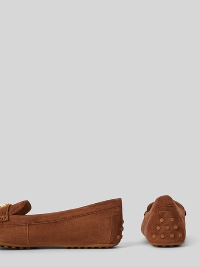 Peek & Cloppenburg Lauren Ralph LaurenLederloafer Mit Label-Applikation Modell 'BARNSBURY' In Cognac