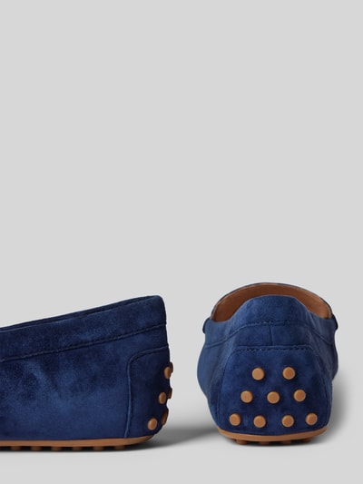 Peek & Cloppenburg Lauren Ralph LaurenLederloafer Mit Label-Applikation Modell 'BARNSBURY' In Marine