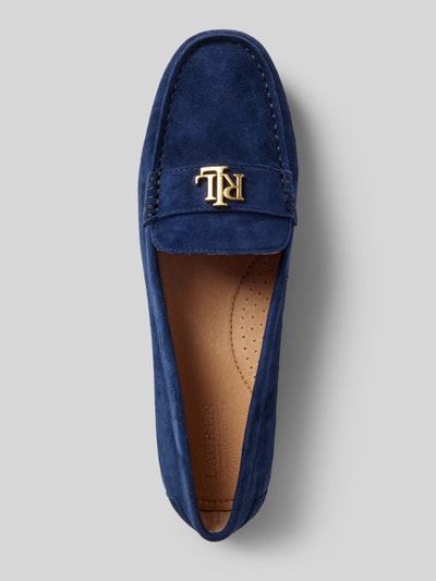 Peek & Cloppenburg Lauren Ralph LaurenLederloafer Mit Label-Applikation Modell 'BARNSBURY' In Marine