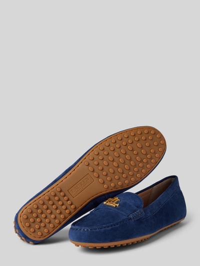 Peek & Cloppenburg Lauren Ralph LaurenLederloafer Mit Label-Applikation Modell 'BARNSBURY' In Marine