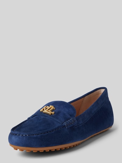 Peek & Cloppenburg Lauren Ralph LaurenLederloafer mit Label-Applikation Modell 'BARNSBURY' in marine