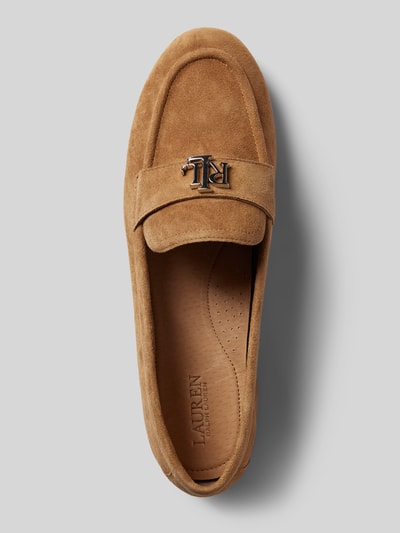 Peek & Cloppenburg Lauren Ralph LaurenLederloafers Mit Label-Applikation Modell 'AVERI III' In Camel