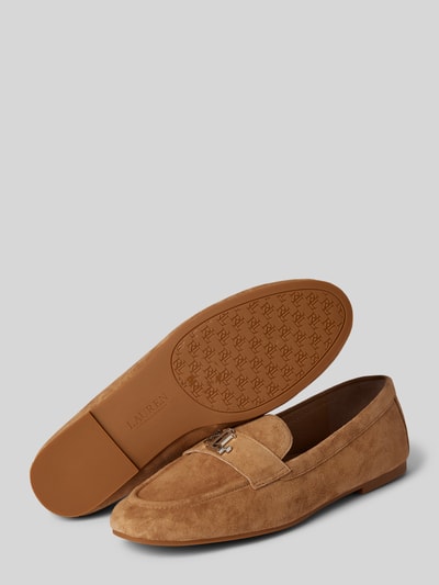 Peek & Cloppenburg Lauren Ralph LaurenLederloafers Mit Label-Applikation Modell 'AVERI III' In Camel