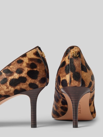 Peek & Cloppenburg Lauren Ralph LaurenLederpumps Mit Pfennigabsatz Modell 'LANETTE' In Beige