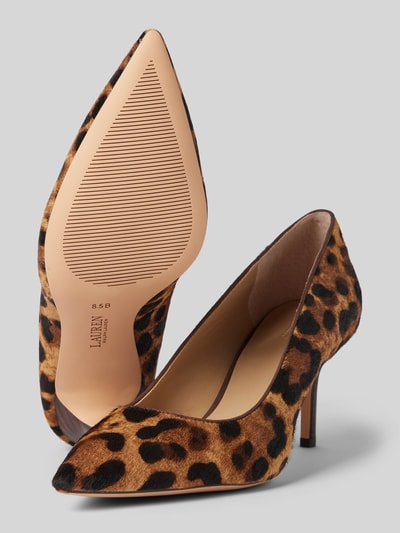 Peek & Cloppenburg Lauren Ralph LaurenLederpumps Mit Pfennigabsatz Modell 'LANETTE' In Beige