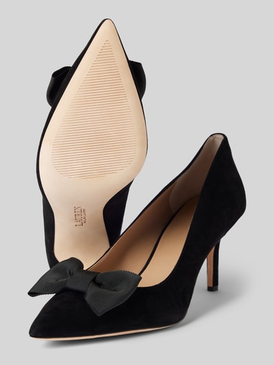 Peek & Cloppenburg Lauren Ralph LaurenLederpumps Mit Schleifen-Detail Modell 'LANETTE' In Black