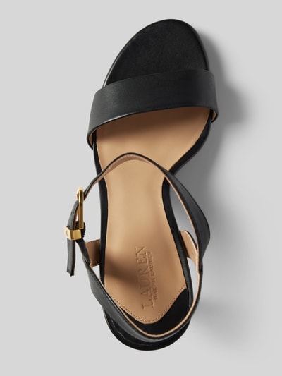 Peek & Cloppenburg Lauren Ralph LaurenLedersandalette Mit Pfennigabsatz Modell 'GWEN' In Black