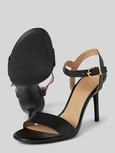 Peek & Cloppenburg Lauren Ralph LaurenLedersandalette Mit Pfennigabsatz Modell 'GWEN' In Black
