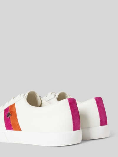 Peek & Cloppenburg Lauren Ralph LaurenLedersneaker Mit Label-Applikation Modell 'JANSON II' In Weiss