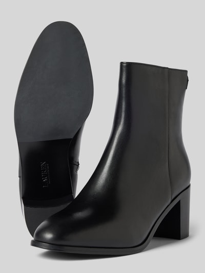 Peek & Cloppenburg Lauren Ralph LaurenLederstiefeletten Mit Blockabsatz Modell 'CASSIE' In Black