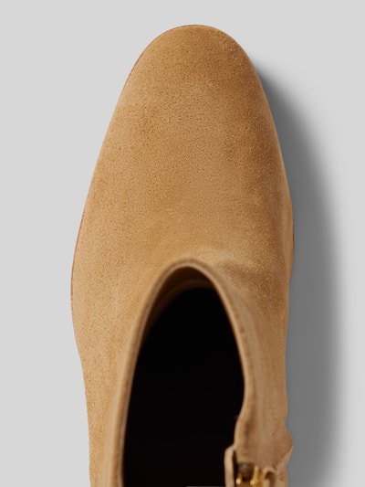 Peek & Cloppenburg Lauren Ralph LaurenLederstiefeletten Mit Label-Detail Modell 'CASSIE' In Camel