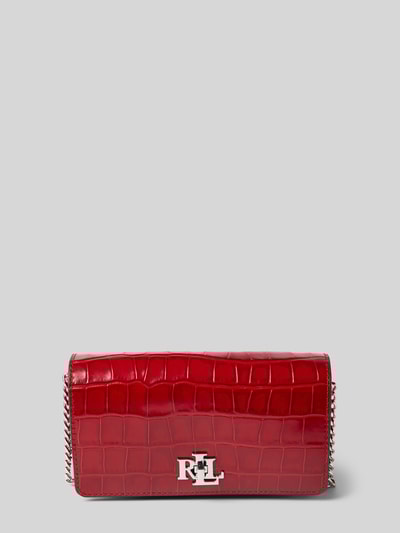 Peek & Cloppenburg Lauren Ralph LaurenLederumhängetasche mit Label-Applikation in rot