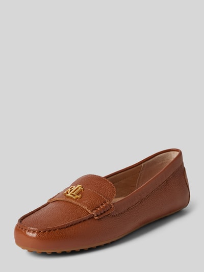 Peek & Cloppenburg Lauren Ralph LaurenLoafer mit Label-Detail Modell 'BARNSBURY' in cognac
