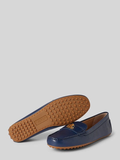 Peek & Cloppenburg Lauren Ralph LaurenMokassins Aus Leder Mit Label-Detail In Marine Melange