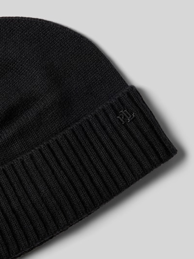 Peek & Cloppenburg Lauren Ralph LaurenMütze Mit Label-Detail Und Woll-Anteil In Black