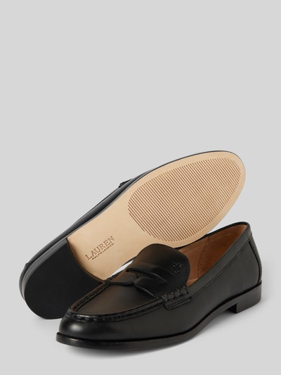 Peek & Cloppenburg Lauren Ralph LaurenPenny-Loafer Aus Leder Mit Schaftbrücke Modell 'WYNNIE' In Black