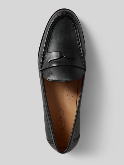 Peek & Cloppenburg Lauren Ralph LaurenPenny-Loafer Aus Leder Mit Schaftbrücke Modell 'WYNNIE' In Black