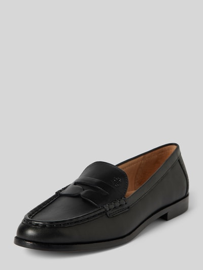 Peek & Cloppenburg Lauren Ralph LaurenPenny-Loafer aus Leder mit Schaftbrücke Modell 'WYNNIE' in black