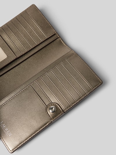 Peek & Cloppenburg Lauren Ralph LaurenPortemonnaie Aus Rindsleder Mit Label-detail In Silber