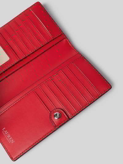Peek & Cloppenburg Lauren Ralph LaurenPortemonnaie Aus Rindsleder Mit Label-detail In Rot