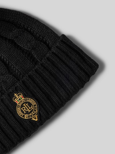 Peek & Cloppenburg Lauren Ralph LaurenPudelmütze Mit Label-Patch In Black