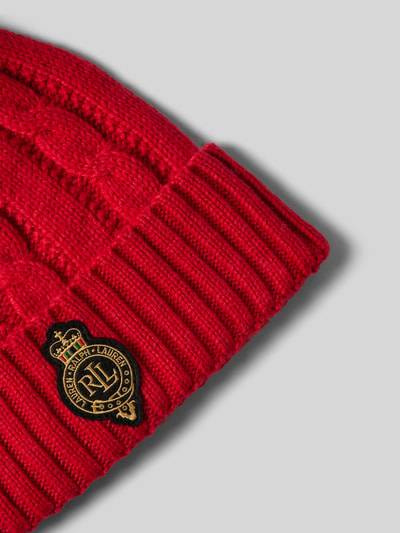 Peek & Cloppenburg Lauren Ralph LaurenPudelmütze Mit Label-Patch In Rot