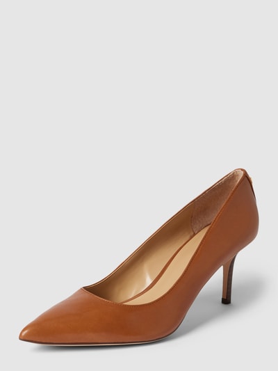 Peek & Cloppenburg Lauren Ralph LaurenPumps aus Leder Modell 'ANETTE' in cognac