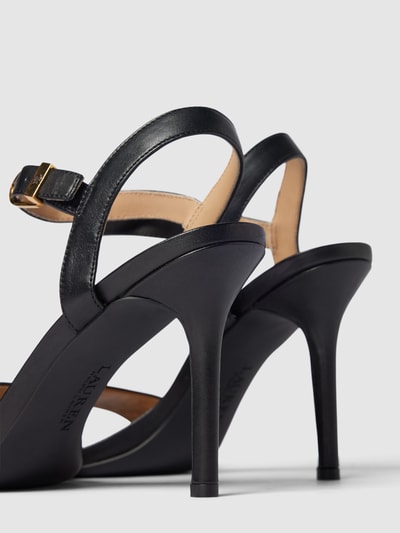 Peek & Cloppenburg Lauren Ralph LaurenSandalette Aus Leder Modell 'GWEN' In Black