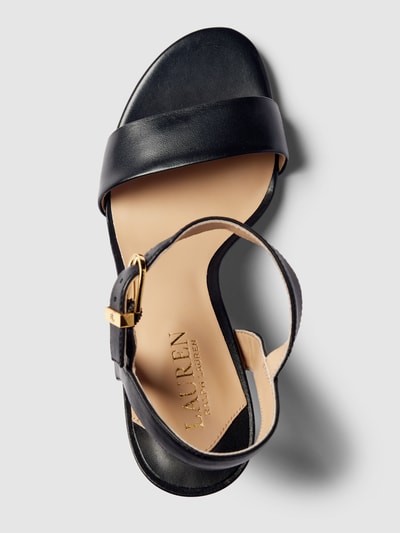 Peek & Cloppenburg Lauren Ralph LaurenSandalette Aus Leder Modell 'GWEN' In Black