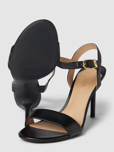 Peek & Cloppenburg Lauren Ralph LaurenSandalette Aus Leder Modell 'GWEN' In Black