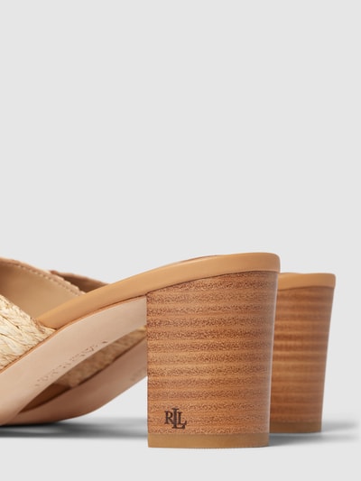 Peek & Cloppenburg Lauren Ralph LaurenSandalette Mit Blockabsatz Modell 'FREDDI' In Beige