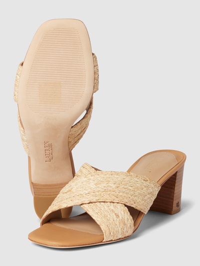 Peek & Cloppenburg Lauren Ralph LaurenSandalette Mit Blockabsatz Modell 'FREDDI' In Beige