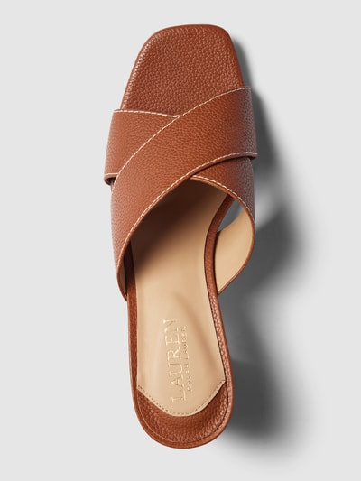Peek & Cloppenburg Lauren Ralph LaurenSandalette Mit Blockabsatz Modell 'FREDDI' In Hellbraun