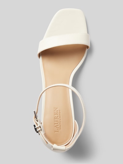 Peek & Cloppenburg Lauren Ralph LaurenSandalette Mit Blockabsatz Modell 'LOGAN' In Weiss