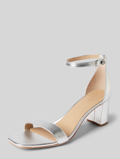 Peek & Cloppenburg Lauren Ralph LaurenSandalette mit Blockabsatz Modell 'LOGAN' in silber