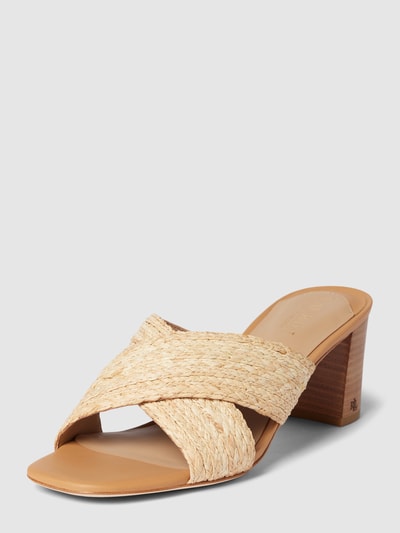 Peek & Cloppenburg Lauren Ralph LaurenSandalette Mit Blockabsatz Modell 'FREDDI' In Beige