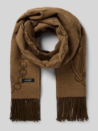 Peek & Cloppenburg Lauren Ralph LaurenSchal mit Fransen in oliv