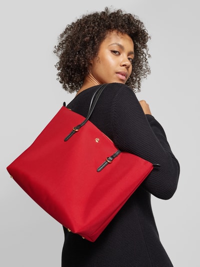 Peek & Cloppenburg Lauren Ralph LaurenShopper mit Strukturmuster Modell 'KEATON' in rot